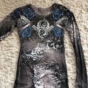 Ed Hardy Look alike top